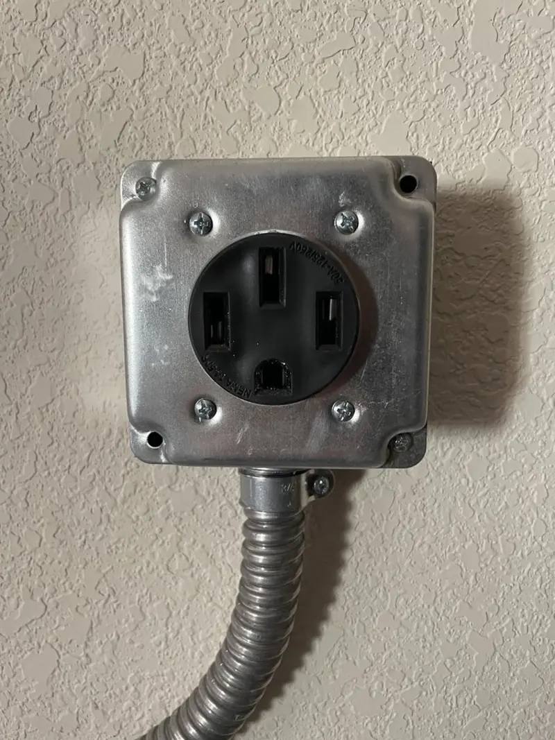NEMA 14-50 outlet installed for Electrical Panel Upgrade in Somers